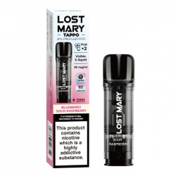 Lost Mary Tappo Blueberry Sour Raspberry Vape Refill Pods (Pack of 2)
