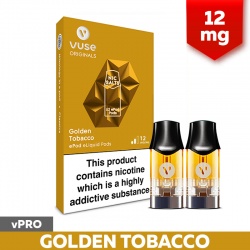 Vuse Pro ePod Golden Tobacco Refill Pods (12mg)