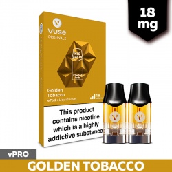 Vuse Pro ePod Golden Tobacco Refill Pods (18mg)