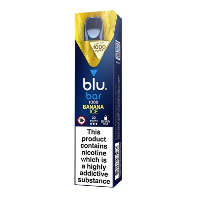 Blu Bar 1000 Banana Ice Disposable Vape Pen (20mg)