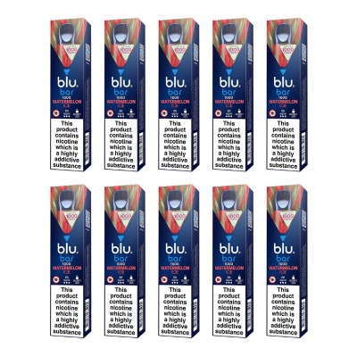 Blu Bar Watermelon Ice Disposable Vape Pen (Pack of 10)