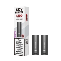 Sky Hunter 1300 Cotton Candy Twist Slim Pods (20mg)
