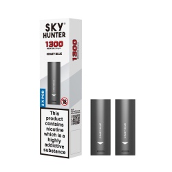 Sky Hunter 1300 Crazy Blue Twist Slim Pods (20mg)