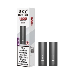 Sky Hunter 1300 Grape Twist Slim Pods (20mg)