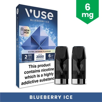 Vuse Blueberry Ice Extra Intense Refill Pods (6mg)